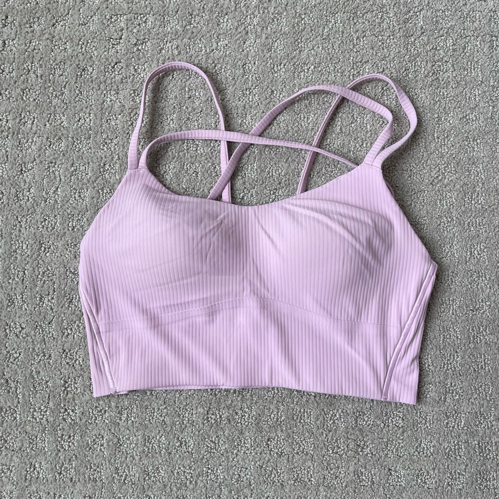 Lululemon Athletica Light Purple Strappy Sports Bra